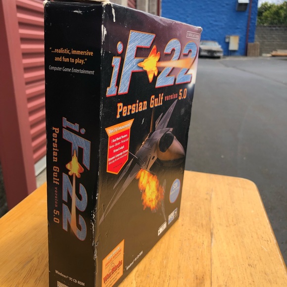 New iF-22 Persian Gulf Version 5.0 Flight Simulation (1998) Win95 PC CD-Rom - Picture 3 of 9